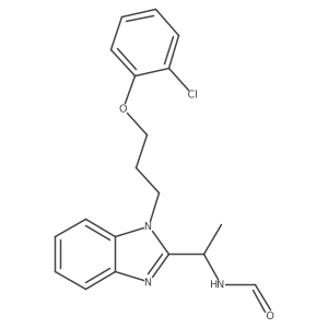 N-({1-[3-(2-chlorophenoxy)propyl]benzimidazol-2-yl}ethyl)carboxamide结构式