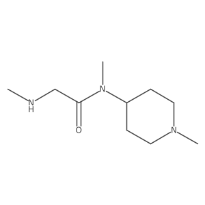 N-methyl-2-(methylamino)-N-(1-methylpiperidin-4-yl)acetamide Structure