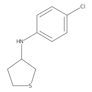 N-(4-chlorophenyl)thiolan-3-amine结构式