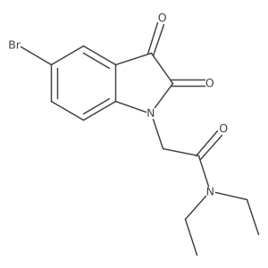 2-(5-bromo-2,3-dioxo-2,3-dihydro-1H-indol-1-yl)-N,N-diethylacetamide Structure