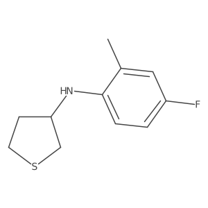 N-(4-fluoro-2-methylphenyl)thiolan-3-amine Structure