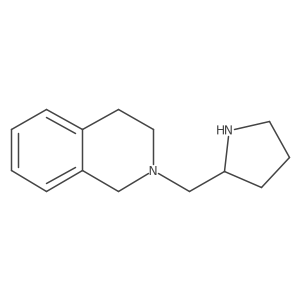 2-[(Pyrrolidin-2-yl)methyl]-1,2,3,4-tetrahydroisoquinoline结构式