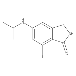 1h-Isoindol-1-one,2,3-dihydro-7-iodo-5-[(1-methylethyl)amino]- Structure