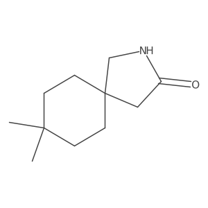 8,8-Dimethyl-2-azaspiro[4.5]decan-3-one Structure
