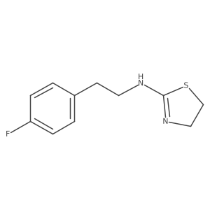 N-[2-(4-fluorophenyl)ethyl]-4,5-dihydro-1,3-thiazol-2-amine结构式