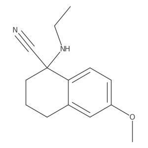 1-(Ethylamino)-1,2,3,4-tetrahydro-6-methoxy-1-naphthalenecarbonitrile Structure