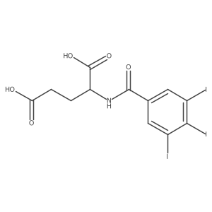 N-(3,4,5-Triiodobenzoyl)glutamic acid Structure