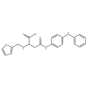2-((Furan-2-ylmethyl)amino)-4-oxo-4-((4-(phenylamino)phenyl)amino)butanoic acid Structure