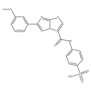6-(3-methoxyphenyl)-N-(4-sulfamoylphenyl)imidazo[2,1-b]thiazole-3-carboxamide Structure