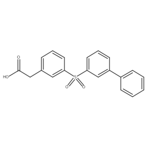 [3-(Biphenyl-3-sulfonyl)-phenyl]-acetic acid结构式