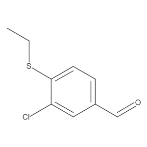 3-Chloro-4-ethylsulfanylbenzaldehyde结构式