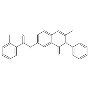 2-methyl-N-(2-methyl-4-oxo-3-phenyl-3,4-dihydroquinazolin-6-yl)benzamide Structure
