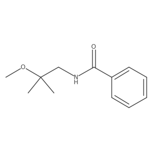 N-(2-Methoxy-2-methylpropyl)benzamide结构式