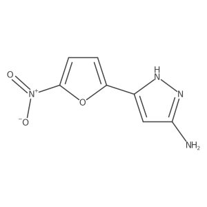 3-(5-Nitrofuran-2-YL)-1H-pyrazol-5-amine结构式