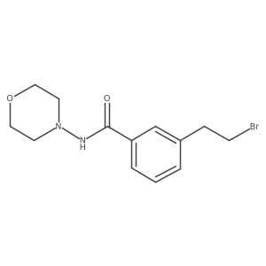 3-(2-Bromoethyl)-N-4-morpholinylbenzamide Structure