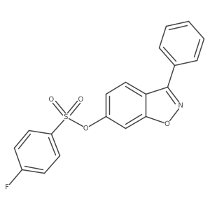 3-Phenyl-1,2-benzoxazol-6-yl 4-fluorobenzenesulfonate Structure