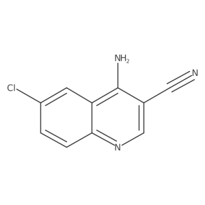 4-Amino-6-chloroquinoline-3-carbonitrile Structure