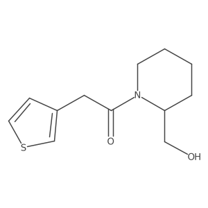 1-(2-(Hydroxymethyl)piperidin-1-yl)-2-(thiophen-3-yl)ethanone Structure