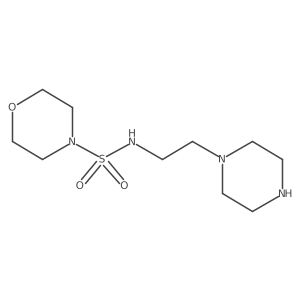 N-[2-(Piperazin-1-yl)ethyl]morpholine-4-sulfonamide结构式