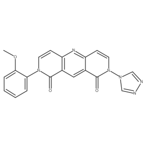 2-(2-methoxyphenyl)-8-(4H-1,2,4-triazol-4-yl)pyrido[4,3-b][1,6]naphthyridine-1,9(2H,8H)-dione结构式