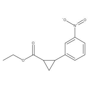 trans-Ethyl 2-(3-nitrophenyl)cyclopropanecarboxylate Structure