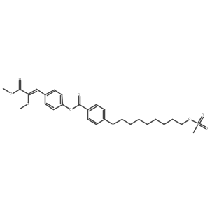 4-[(1E)-2,3-Dimethoxy-3-oxo-1-propen-1-yl]phenyl 4-[[8-[(methylsulfonyl)oxy]octyl]oxy]benzoate Structure