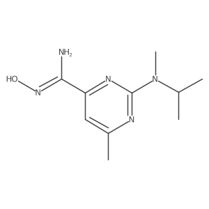 n-Hydroxy-2-(isopropyl-methyl-amino)-6-methyl-pyrimidine-4-carboxamidine结构式
