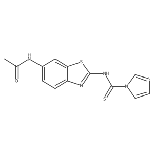 N-(2-(1H-imidazole-1-carbothioamido)benzo[d]thiazol-6-yl)acetamide Structure