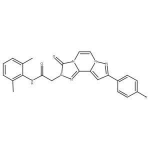 N-(2,6-dimethylphenyl)-2-(9-(4-fluorophenyl)-3-oxopyrazolo[1,5-a][1,2,4]triazolo[3,4-c]pyrazin-2(3H)-yl)acetamide Structure