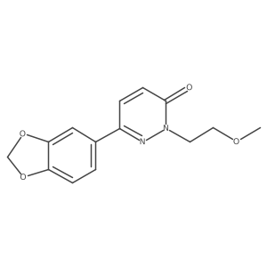 6-(benzo[d][1,3]dioxol-5-yl)-2-(2-methoxyethyl)pyridazin-3(2H)-one Structure