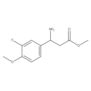methyl (3S)-3-amino-3-(3-fluoro-4-methoxyphenyl)propanoate Structure