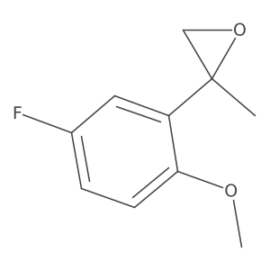 2-(5-Fluoro-2-methoxyphenyl)-2-methyloxirane结构式