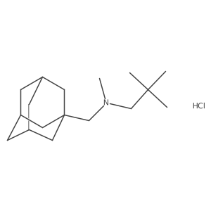 [(Adamantan-1-yl)methyl](2,2-dimethylpropyl)methylamine hydrochloride Structure
