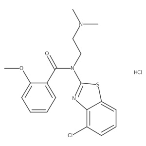 N-(4-Chloro-1,3-benzothiazol-2-YL)-N-[2-(dimethylamino)ethyl]-2-methoxybenzamide hydrochloride结构式