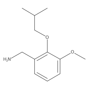 1-[3-Methoxy-2-(2-methylpropoxy)phenyl]methanamine结构式