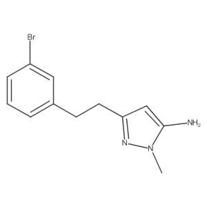 3-[2-(3-bromophenyl)ethyl]-1-methyl-1H-pyrazol-5-amine结构式