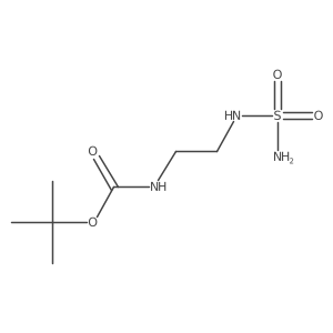 tert-butyl N-[2-(sulfamoylamino)ethyl]carbamate结构式