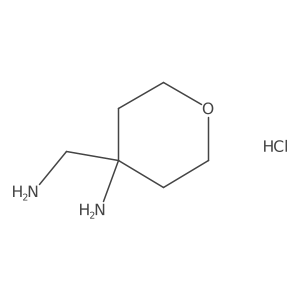 4-(Aminomethyl)oxan-4-amine;hydrochloride结构式