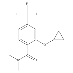 2-Cyclopropoxy-N,N-dimethyl-4-(trifluoromethyl)benzamide结构式