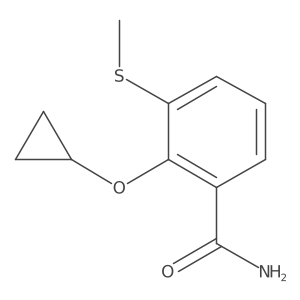 2-Cyclopropoxy-3-(methylthio)benzamide Structure