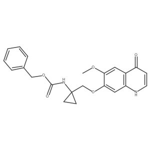 1-[(4-Hydroxy-6-methoxyquinolin-7-yloxy)methyl]-n-benzyloxycarbonyl-1-aminocyclopropane Structure
