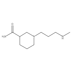 1-[3-(Methylamino)propyl]piperidine-3-carboxamide结构式