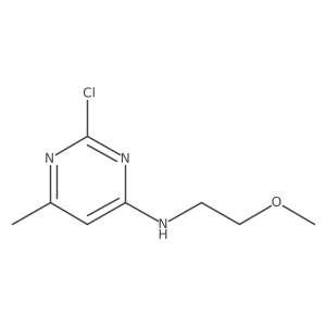 2-Chloro-N-(2-methoxyethyl)-6-methyl-4-pyrimidinamine Structure