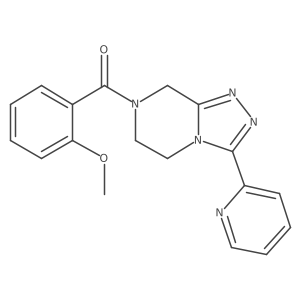 (2-methoxyphenyl)-(3-pyridin-2-yl-6,8-dihydro-5H-[1,2,4]triazolo[4,3-a]pyrazin-7-yl)methanone Structure