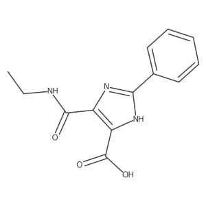 4-(ethylcarbamoyl)-2-phenyl-1H-imidazole-5-carboxylic acid结构式