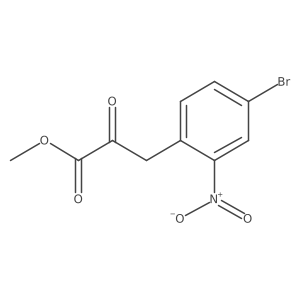 Methyl 3-(4-bromo-2-nitrophenyl)-2-oxopropanoate Structure