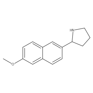 2-(6-Methoxynaphthalen-2-yl)pyrrolidine结构式
