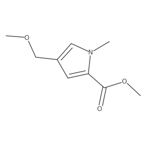 Methyl 4-(methoxymethyl)-1-methylpyrrole-2-carboxylate Structure