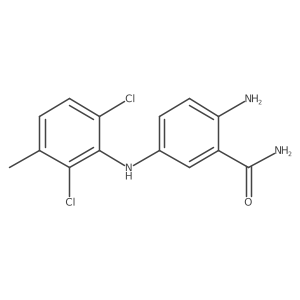Benzamide, 2-amino-5-[(2,6-dichloro-3-methylphenyl)amino]-结构式