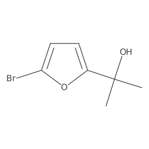 2-(5-Bromofuran-2-yl)propan-2-ol结构式